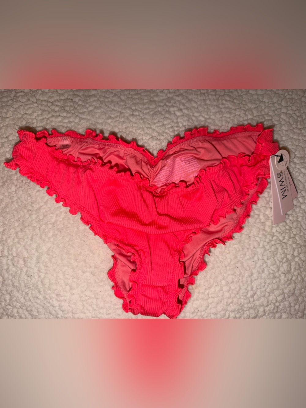 Coral/Pink NWT VS SWIM Cheeky